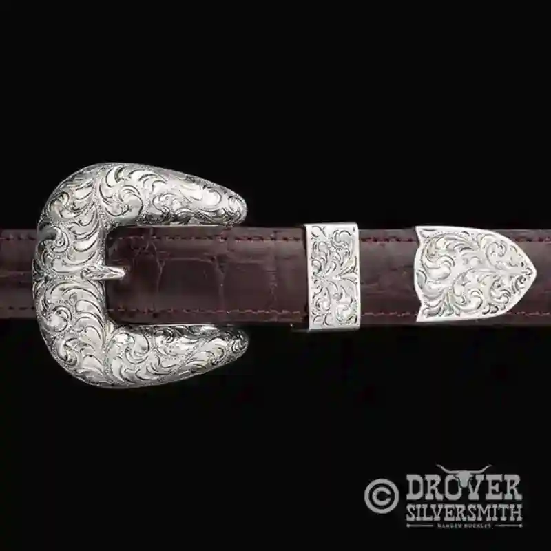 The Homesteader Sterling Silver Belt Buckle