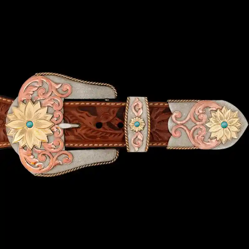 Sunflower Three Piece Buckle Set (In Stock)