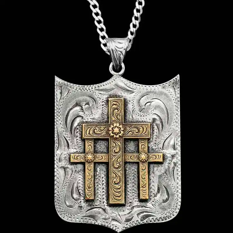 Three Cross Pendant (In Stock)