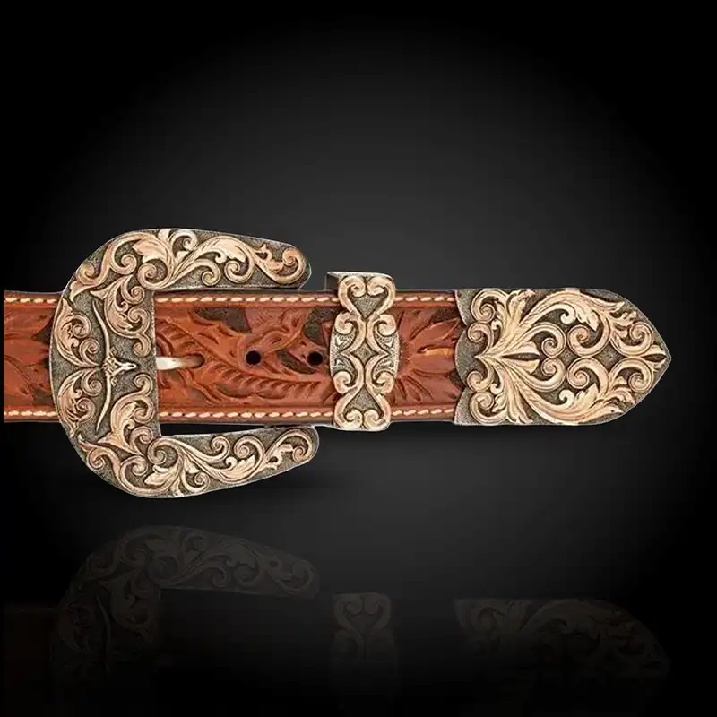 Longhorn Three Piece Belt Buckle (In Stock)