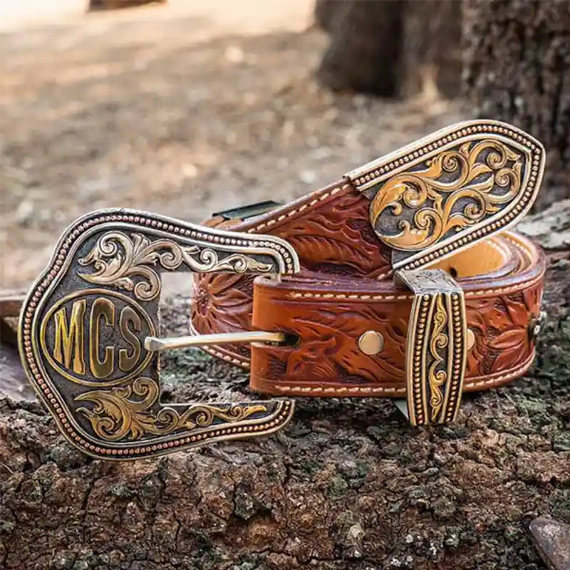 Ruby Custom Three Piece Buckle Set