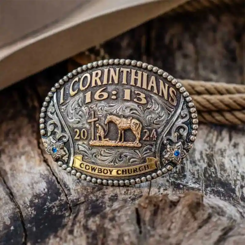 Cowboy Church Belt Buckle