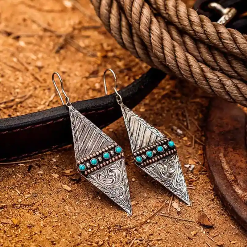 Cherokee Rose Earrings (In Stock)