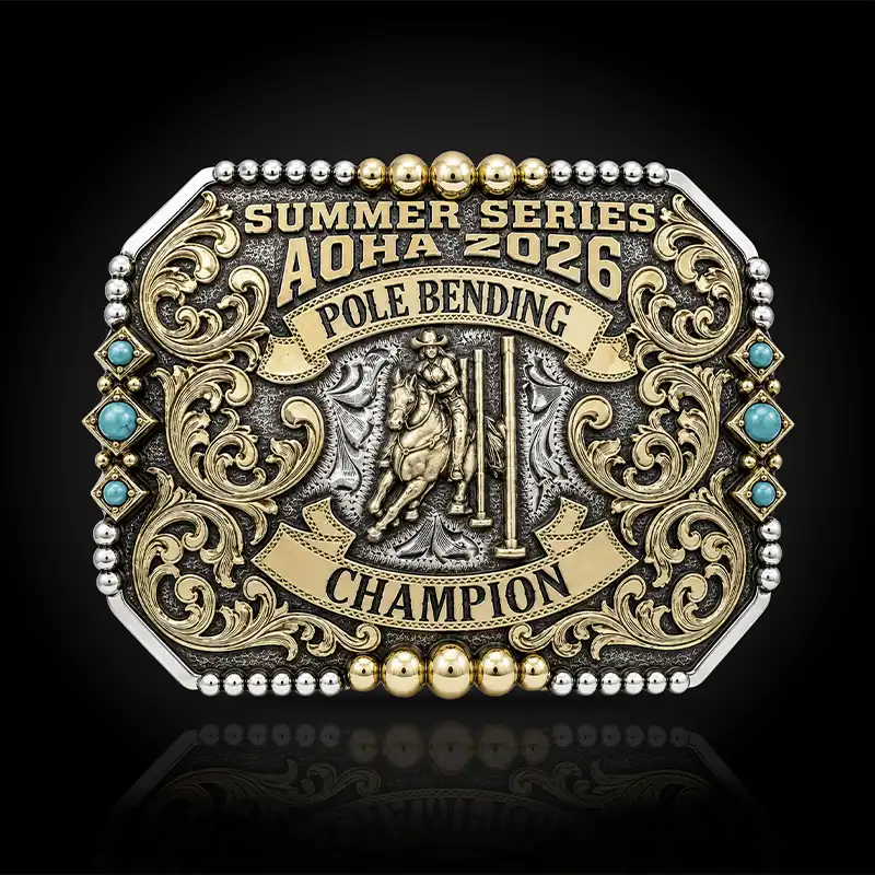 Salida custom western belt buckle featuring premium engraved silver craftsmanship.