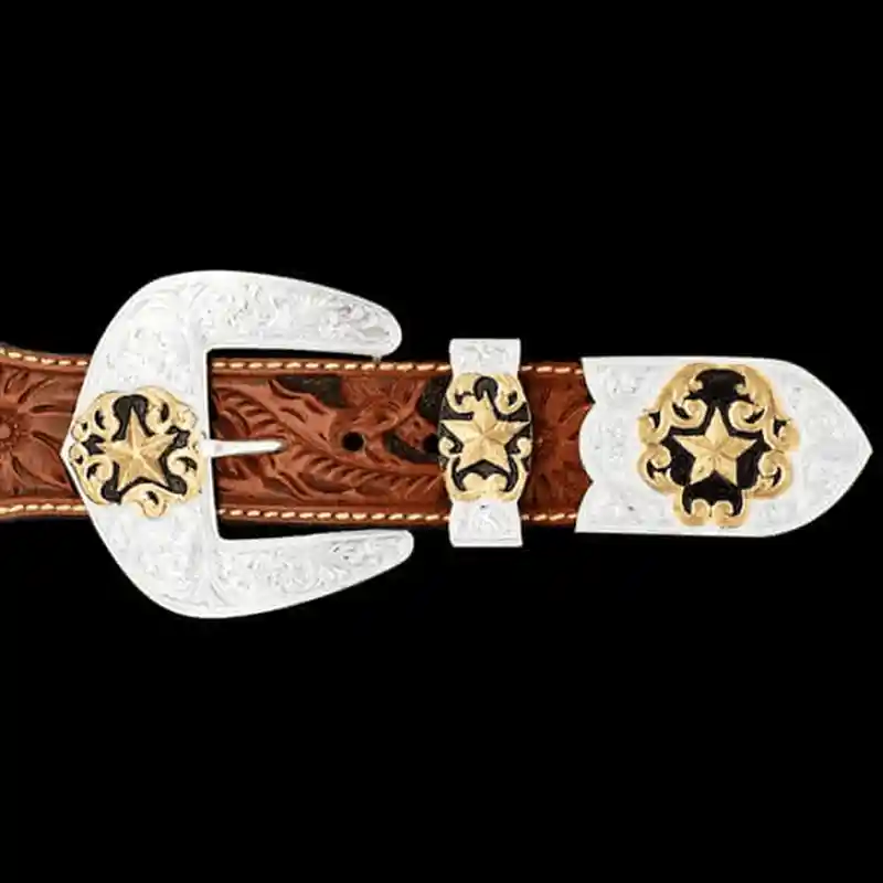 Pecos Custom Three Piece Buckle Set