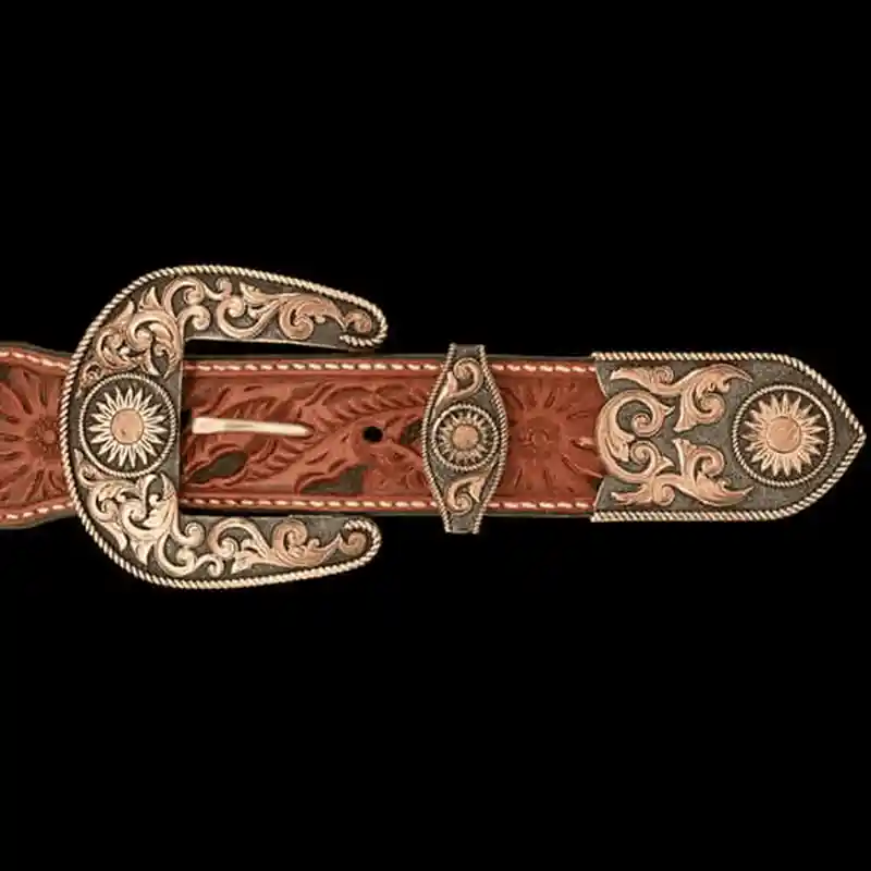 Santa Fe Custom Three Piece Buckle Set
