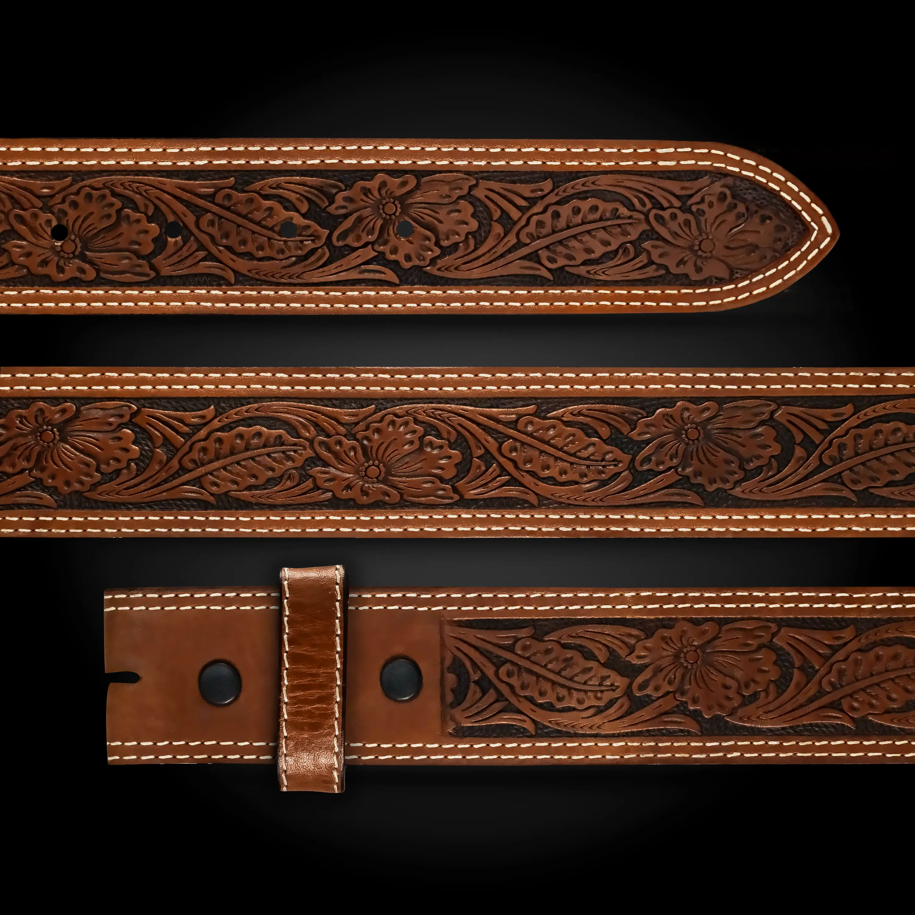 Lone Pine Leather Belt (In Stock)