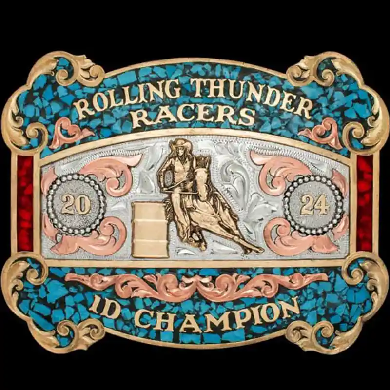 Eureka Springs Turquoise Belt Buckle 