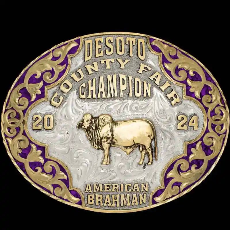 Luckenbach Turquoise Belt Buckle 