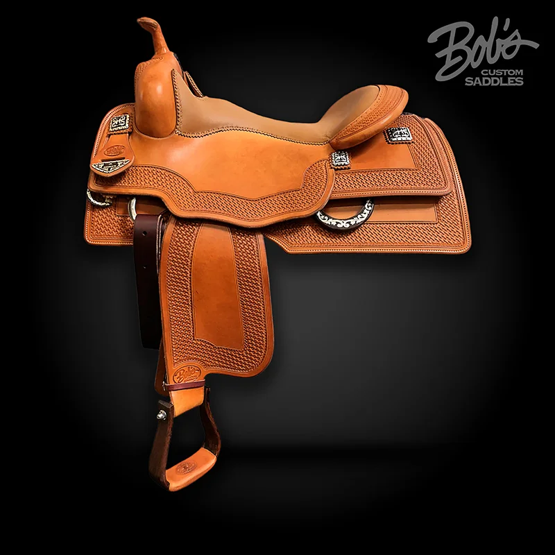 Jordan Larson Reiner 394 western reining saddle crafted for elite performance and comfort.